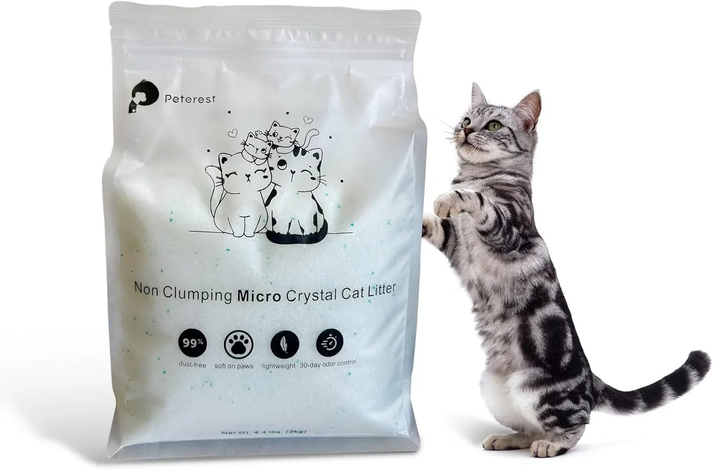 Peterest Premium Cat Litter * 2-pack (2-Month Usage) - Peterest