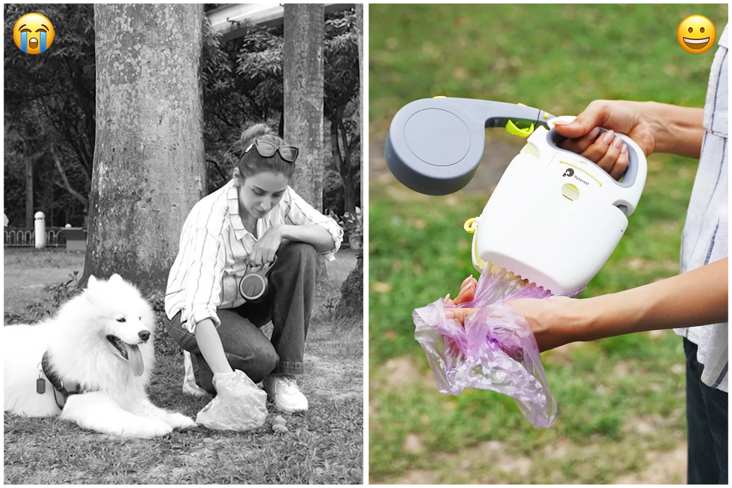 Hybrid Leash Retractable Dog Leash & Pooper Scooper
