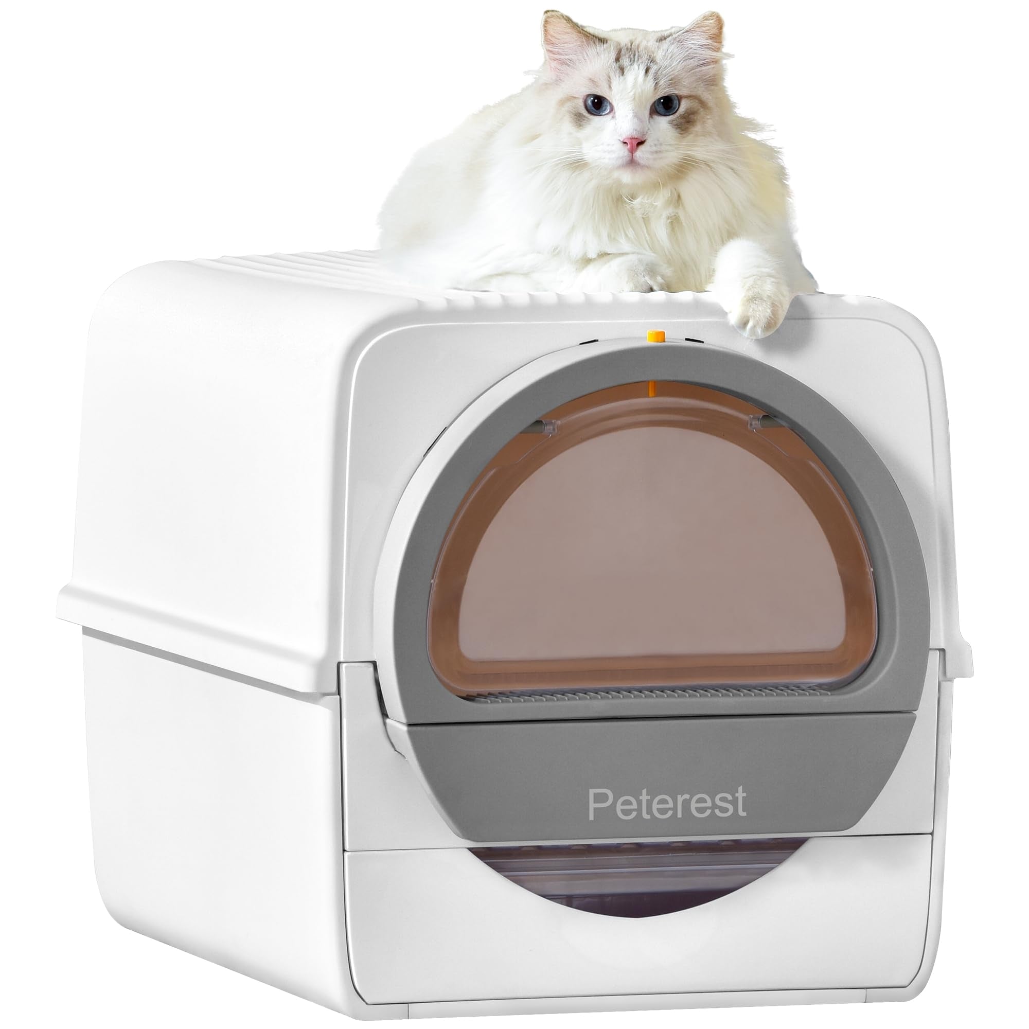 Peterest Scoop-free Cat Litter Box