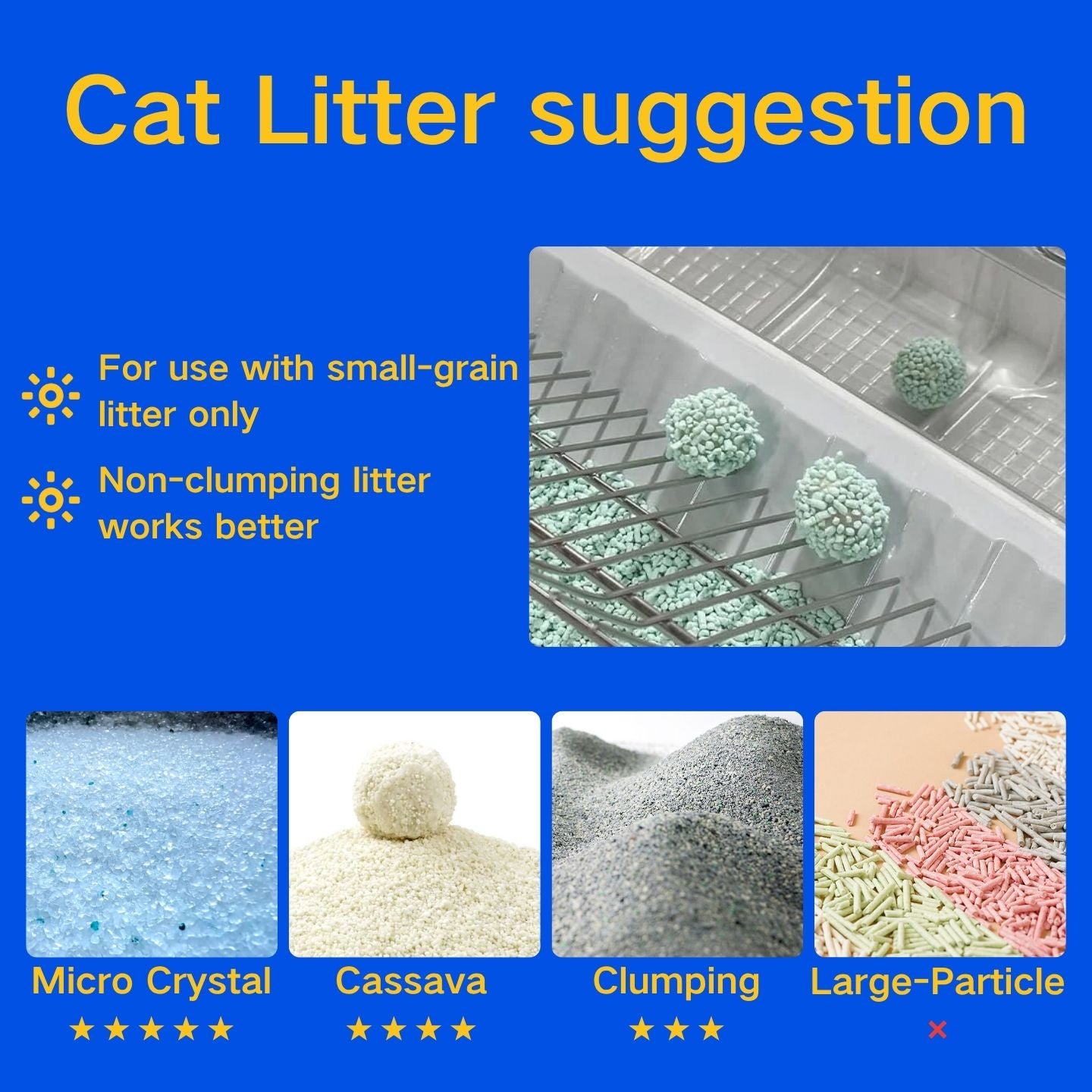 Peterest Pull&Push Mechanical Self-Cleaning Cat Litter Box