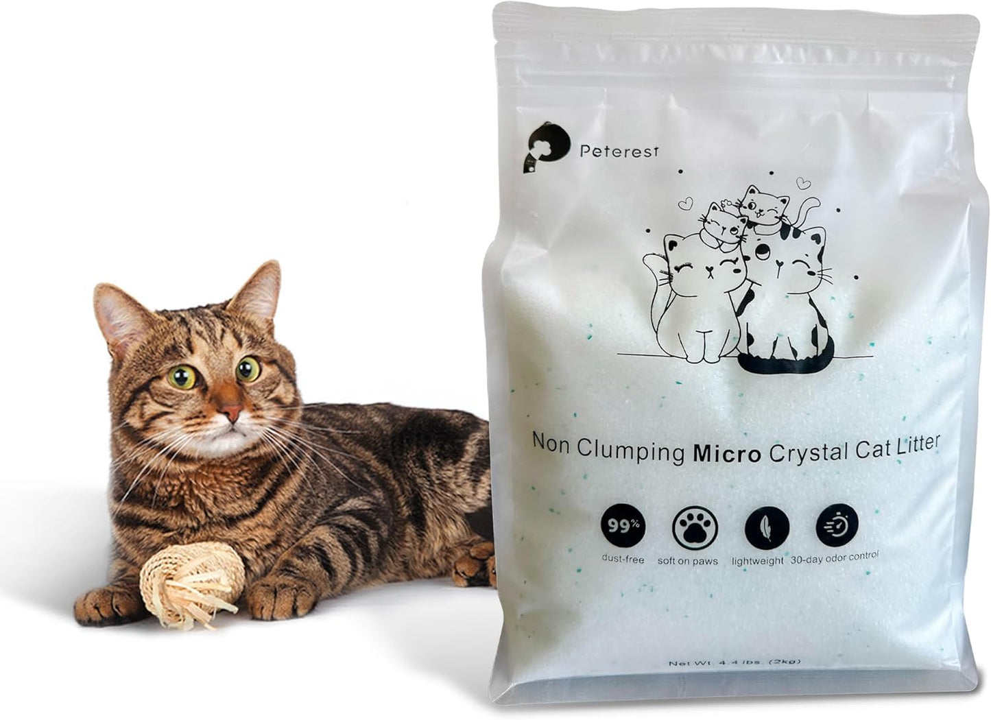 Peterest Premium Cat Litter * 2-pack (2-Month Usage)